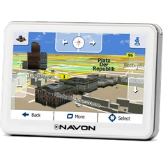 NAVON N670 Plus fehér 5" iGO Primo 2.01 Európa élettartam térképpel GPS navigáció