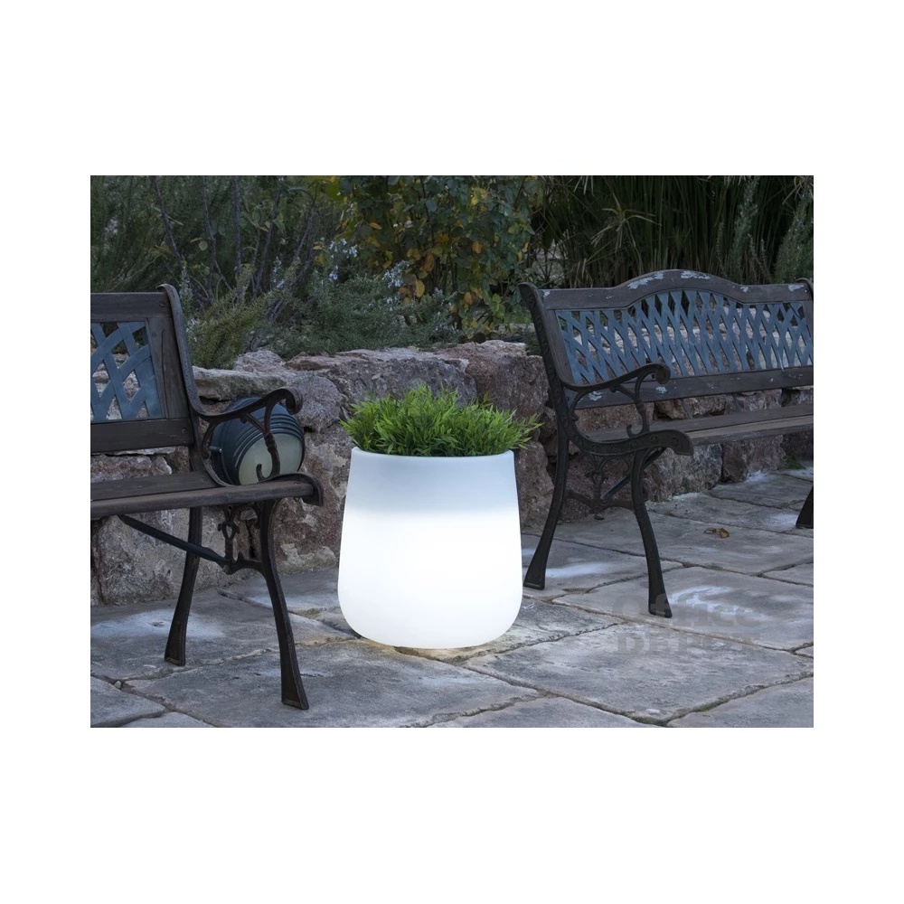 NGA Camelia 80 46,5x79cm fehér LED kaspó