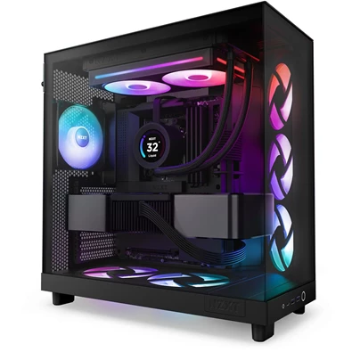 NZXT 240 mm F240 RGB Core fekete hűtőventilátor NZXT 240 mm F240 RGB Core fekete hűtőventilátor