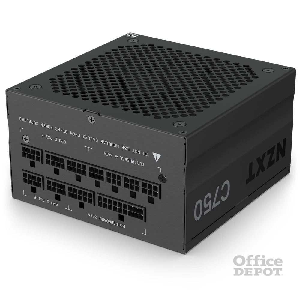 NZXT C750 750W 80+ Gold ventillátorral moduláris dobozos tápegység