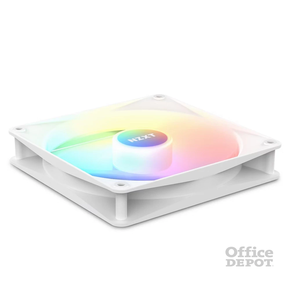 NZXT F140RGB Core 140mm Hub-mounted LED Twin fehér hűtőventilátor + RGB vezérlő