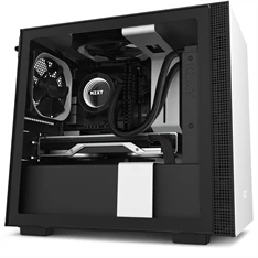 NZXT H210 Fekete-Fehér (Táp nélküli) ablakos mini-ITX ház NZXT H210 Fekete-Fehér (Táp nélküli) ablakos mini-ITX ház