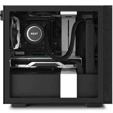 NZXT H210 Fekete-Fehér (Táp nélküli) ablakos mini-ITX ház NZXT H210 Fekete-Fehér (Táp nélküli) ablakos mini-ITX ház