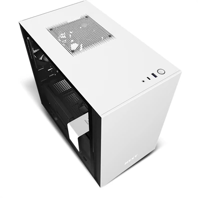 NZXT H210 Fekete-Fehér (Táp nélküli) ablakos mini-ITX ház NZXT H210 Fekete-Fehér (Táp nélküli) ablakos mini-ITX ház