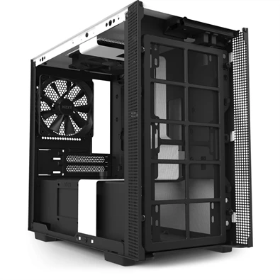 NZXT H210 Fekete-Fehér (Táp nélküli) ablakos mini-ITX ház NZXT H210 Fekete-Fehér (Táp nélküli) ablakos mini-ITX ház