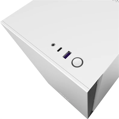 NZXT H210 Fekete-Fehér (Táp nélküli) ablakos mini-ITX ház NZXT H210 Fekete-Fehér (Táp nélküli) ablakos mini-ITX ház