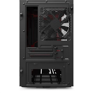NZXT H210 Fekete-Piros (Táp nélküli) ablakos mini-ITX ház NZXT H210 Fekete-Piros (Táp nélküli) ablakos mini-ITX ház