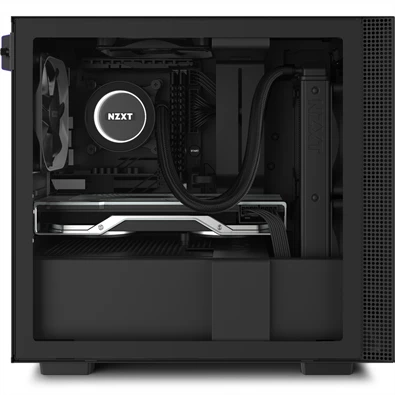 NZXT H210 Fekete (Táp nélküli) ablakos mini-ITX ház NZXT H210 Fekete (Táp nélküli) ablakos mini-ITX ház