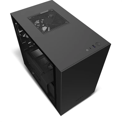 NZXT H210 Fekete (Táp nélküli) ablakos mini-ITX ház NZXT H210 Fekete (Táp nélküli) ablakos mini-ITX ház
