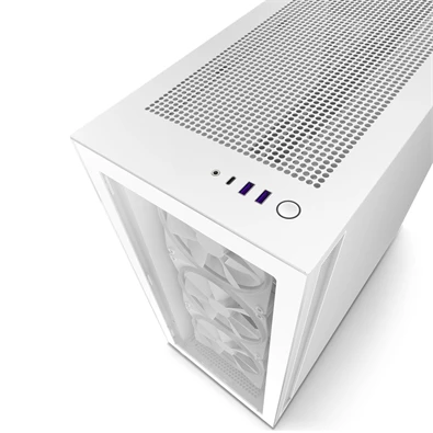 NZXT H7 Elite 2023 Fehér (Táp nélküli) ablakos ATX ház NZXT H7 Elite 2023 Fehér (Táp nélküli) ablakos ATX ház