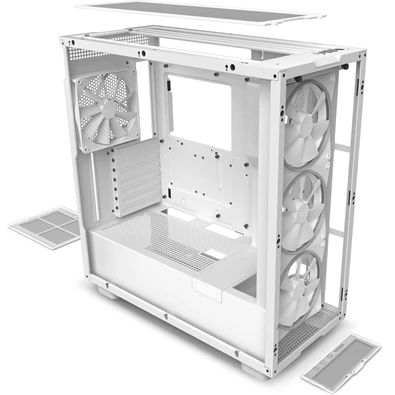 NZXT H7 Elite 2023 Fehér (Táp nélküli) ablakos ATX ház NZXT H7 Elite 2023 Fehér (Táp nélküli) ablakos ATX ház