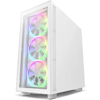NZXT H7 Elite 2023 Fehér (Táp nélküli) ablakos ATX ház NZXT H7 Elite 2023 Fehér (Táp nélküli) ablakos ATX ház