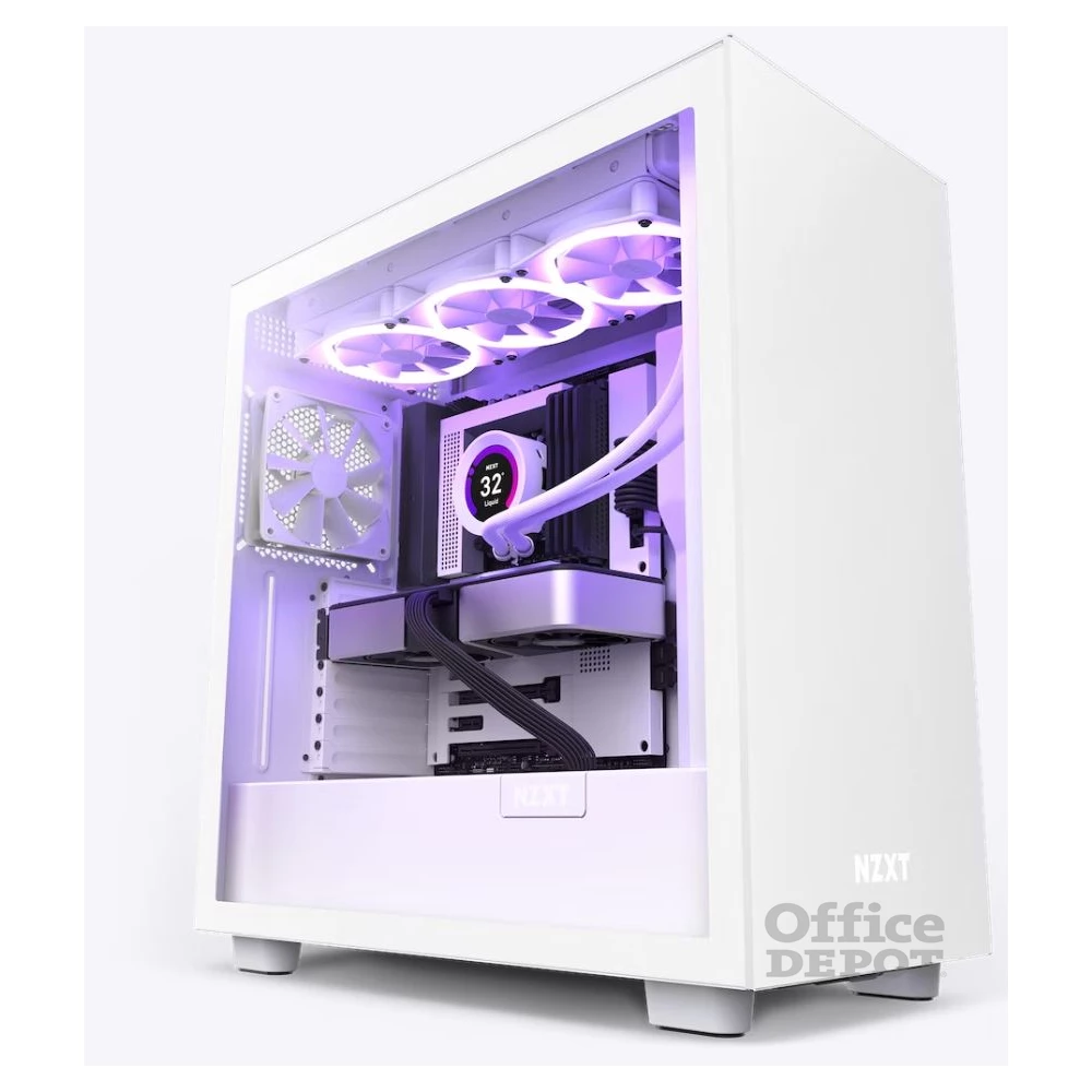 NZXT H7 Fehér (Táp nélküli) ablakos ATX ház