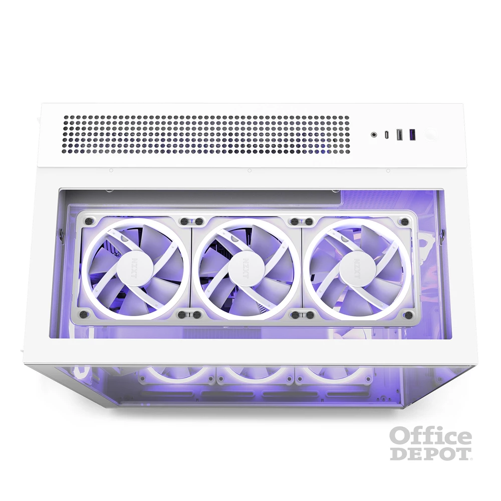NZXT H9 Elite Fehér (Táp nélküli) ablakos ATX ház
