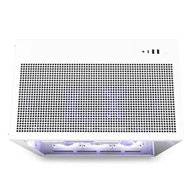 NZXT H9 Flow Fehér (Táp nélküli) ablakos ATX ház NZXT H9 Flow Fehér (Táp nélküli) ablakos ATX ház