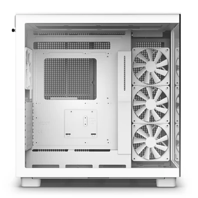 NZXT H9 Flow Fehér (Táp nélküli) ablakos ATX ház NZXT H9 Flow Fehér (Táp nélküli) ablakos ATX ház