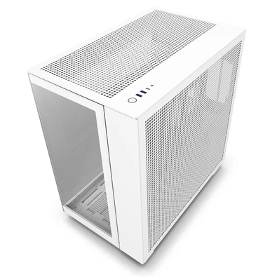 NZXT H9 Flow Fehér (Táp nélküli) ablakos ATX ház NZXT H9 Flow Fehér (Táp nélküli) ablakos ATX ház