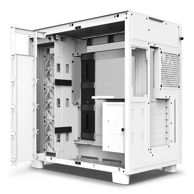 NZXT H9 Flow Fehér (Táp nélküli) ablakos ATX ház NZXT H9 Flow Fehér (Táp nélküli) ablakos ATX ház