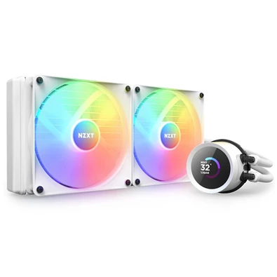 NZXT Kraken 280 280mm 2x140mm AIO RGB fehér vízhűtéses processzor hűtő NZXT Kraken 280 280mm 2x140mm AIO RGB fehér vízhűtéses processzor hűtő