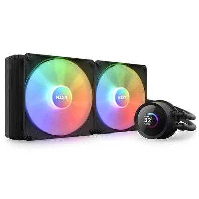 NZXT Kraken 280 280mm 2x140mm AIO fekete vízhűtéses processzor hűtő NZXT Kraken 280 280mm 2x140mm AIO fekete vízhűtéses processzor hűtő