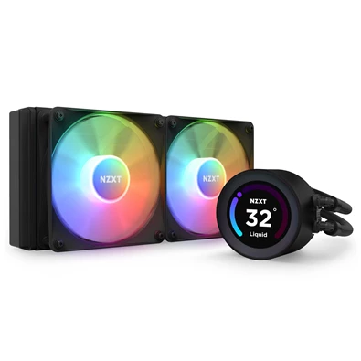 NZXT Kraken Elite 240 240mm 2x120mm AIO RGB fekete vízhűtéses processzor hűtő NZXT Kraken Elite 240 240mm 2x120mm AIO RGB fekete vízhűtéses processzor hűtő