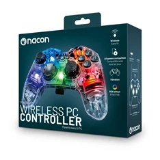 Nacon 2809125 GC-200WL vezeték nélküli átlátszó RGB PC kontroller Nacon 2809125 GC-200WL vezeték nélküli átlátszó RGB PC kontroller