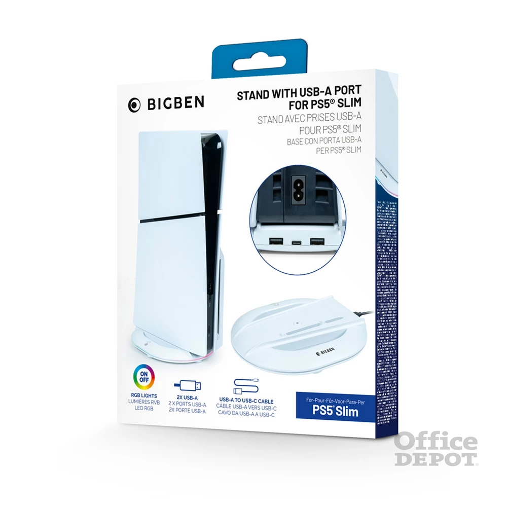 Nacon 2809192 PS5 Slim USB-A portos függőleges állvány