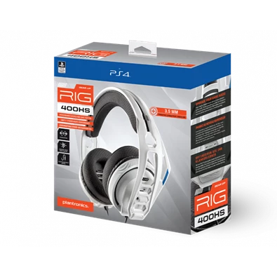Nacon 2806761 Plantronics RIG 400HSW PS4 sztereo fehér gamer headset Nacon 2806761 Plantronics RIG 400HSW PS4 sztereo fehér gamer headset