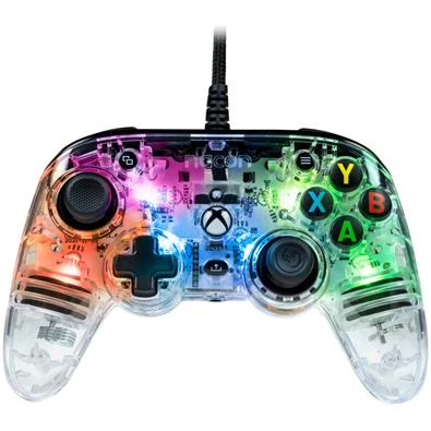 Nacon 2808488 Pro Compact Xbox Series vezetékes átlátszó RGB kontroller Nacon 2808488 Pro Compact Xbox Series vezetékes átlátszó RGB kontroller