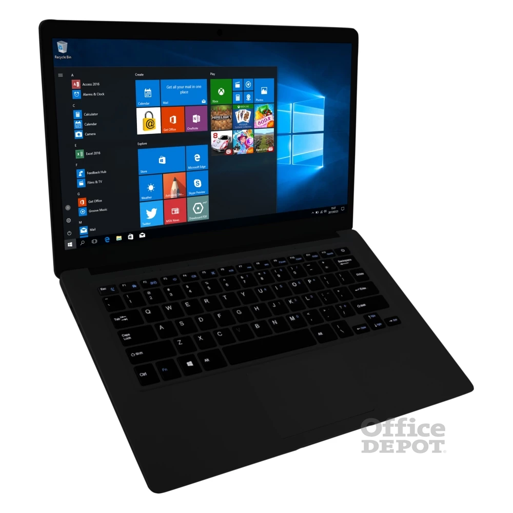 Navon Slim Book laptop (14"FHD/Intel Celeron N3350/Int. VGA/4GB RAM/64GB/Win10) - fekete