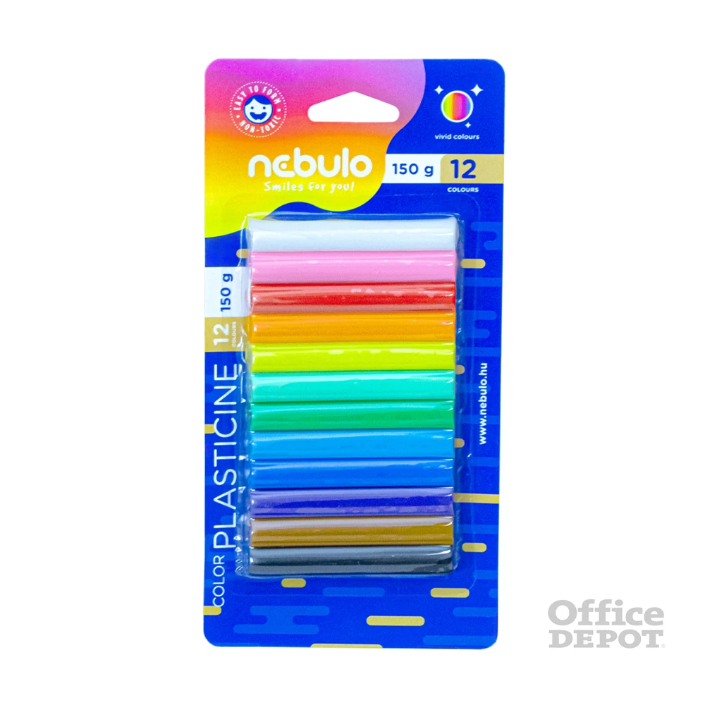 Nebulo 150 g 12 db színes gyurma készlet