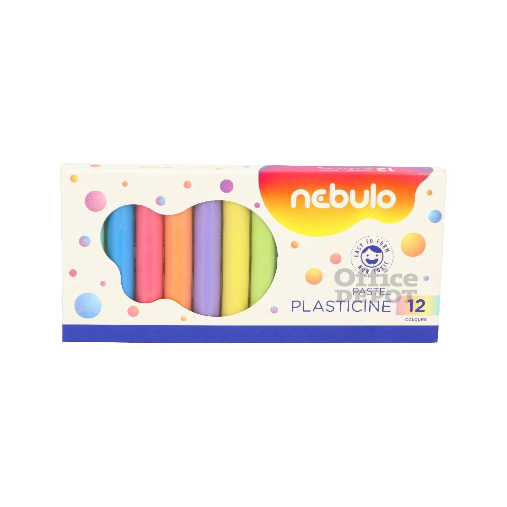 Nebulo 200g 12 db-os pasztell színű gyurma