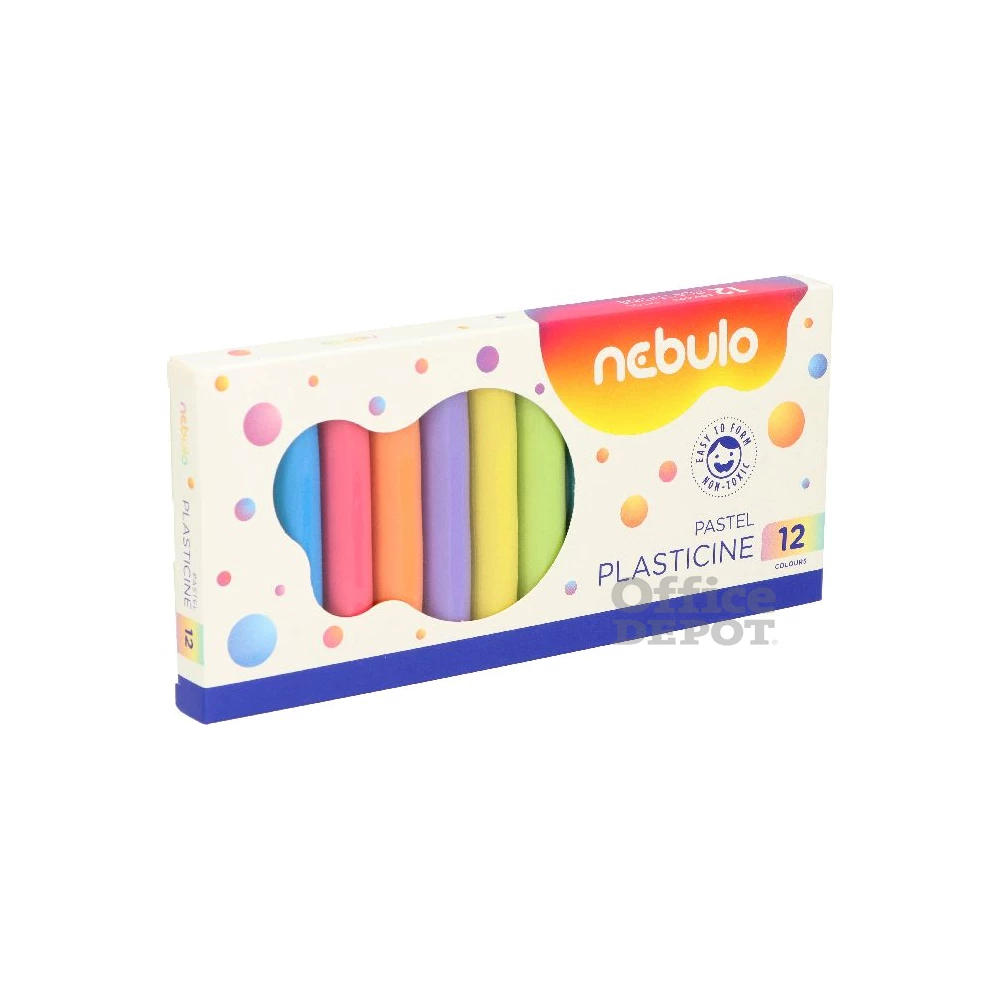 Nebulo 200g 12 db-os pasztell színű gyurma