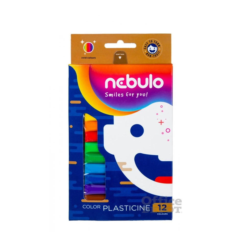 Nebulo 200g 12db-os vegyes színű gyurma