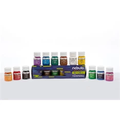 Nebulo 25ml-es 12 színű tégelyes tempera készlet Nebulo 25ml-es 12 színű tégelyes tempera készlet