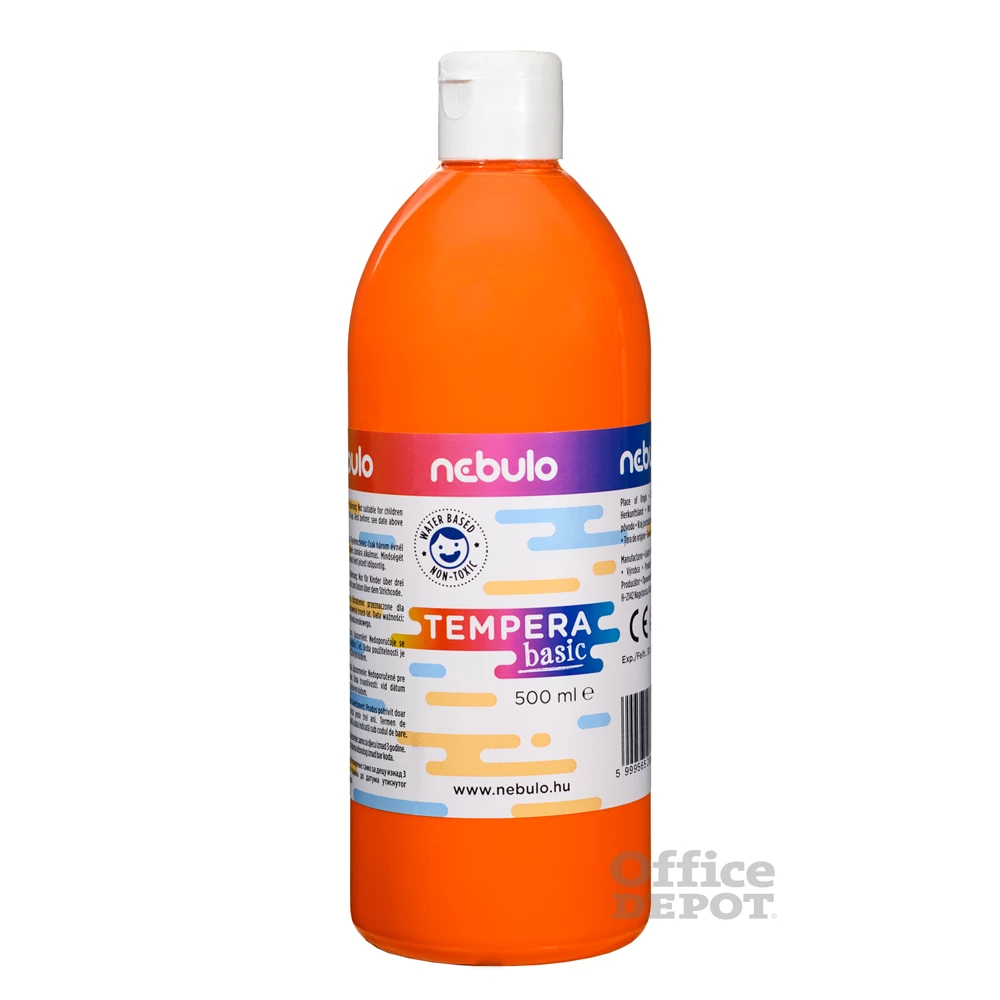 Nebulo 500 ml-es narancssárga tempera festék