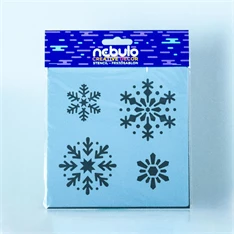 Nebulo Creative Dekor Hópehelyhek 14,5x14,5 cm műanyag sablon lap