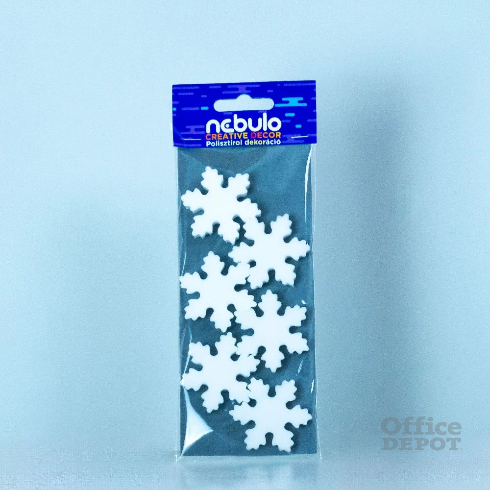 Nebulo Creative Dekor Hópihe 6 db-os 8x20 cm polisztirol dekoráció