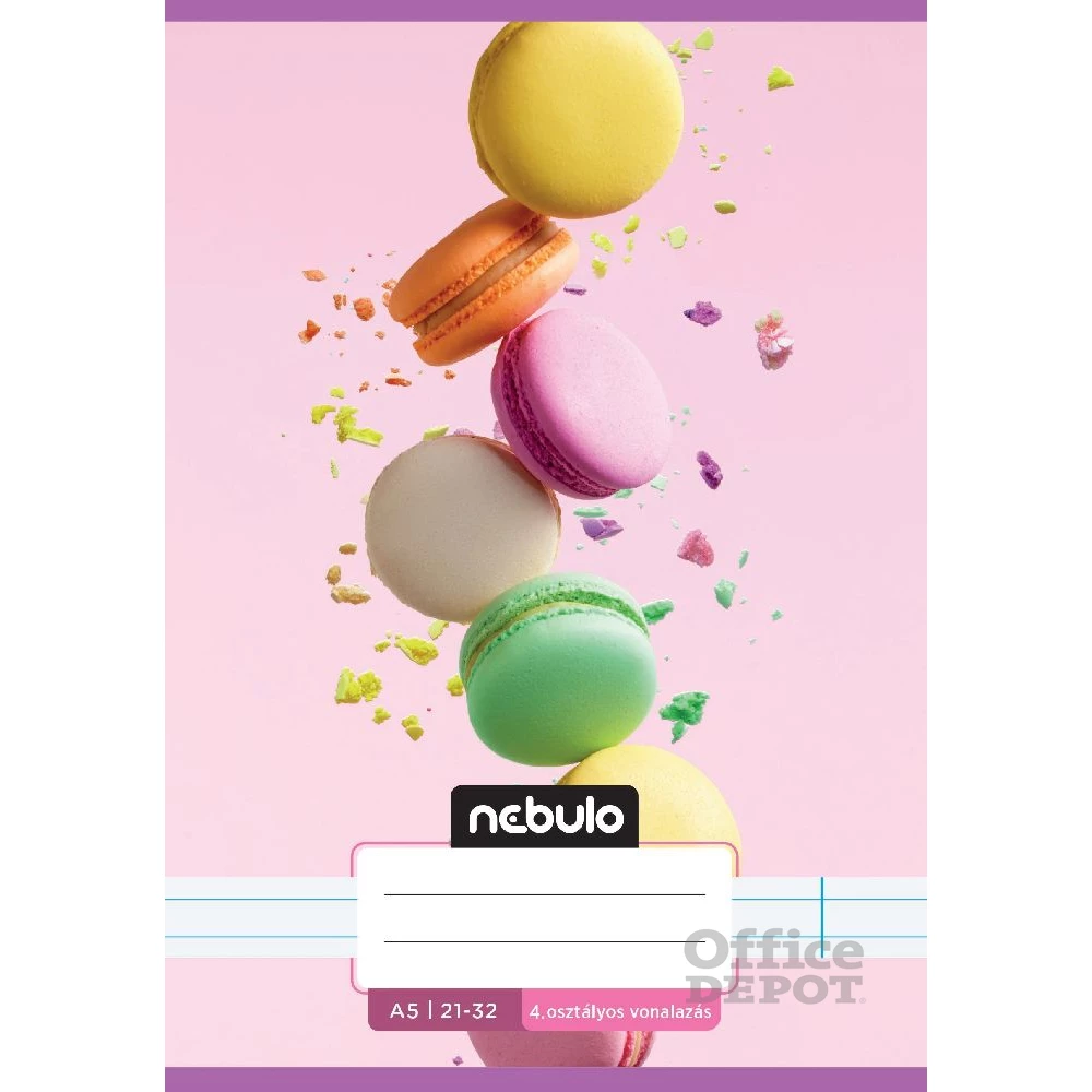 Nebulo Cuki minták I. A5 4. osztályos 21-32 tűzött vonalas füzet