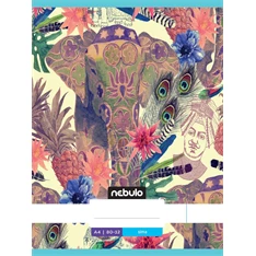 Nebulo L-Design A4 80-32 tűzött sima füzet