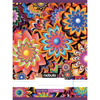 Nebulo L-Design A4 81-32 tűzött vonalas füzet Nebulo L-Design A4 81-32 tűzött vonalas füzet