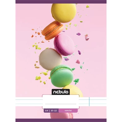 Nebulo L-Design A4 81-32 tűzött vonalas füzet Nebulo L-Design A4 81-32 tűzött vonalas füzet