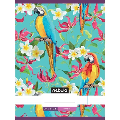Nebulo L-Design A4 81-32 tűzött vonalas füzet Nebulo L-Design A4 81-32 tűzött vonalas füzet