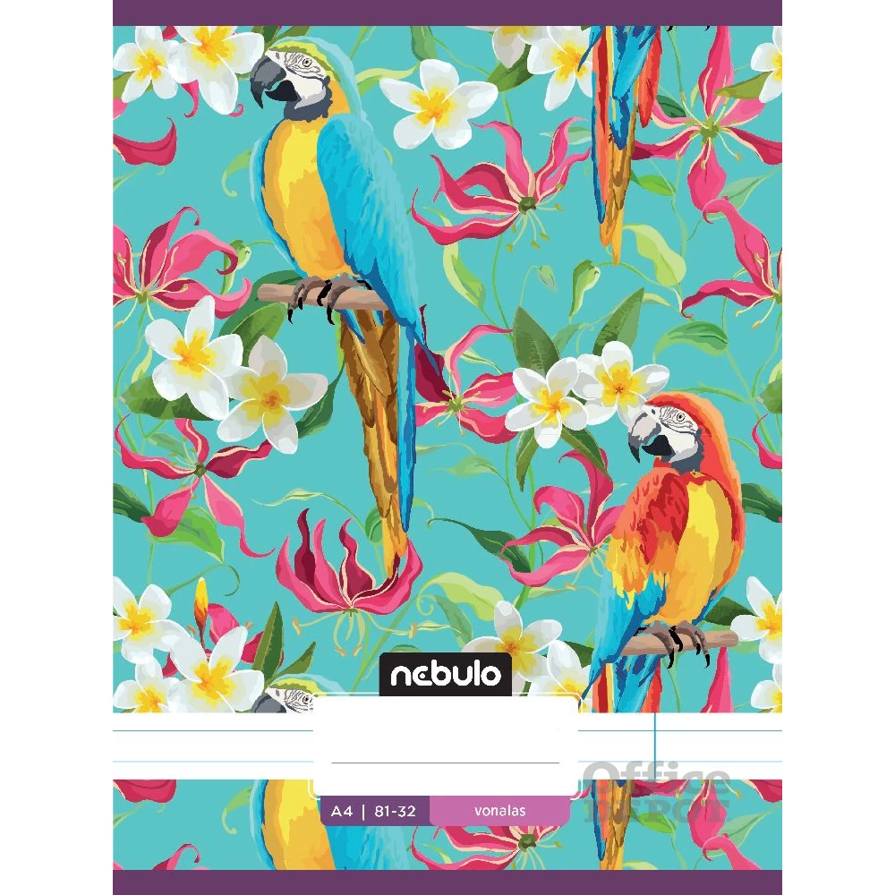 Nebulo L-Design A4 81-32 tűzött vonalas füzet