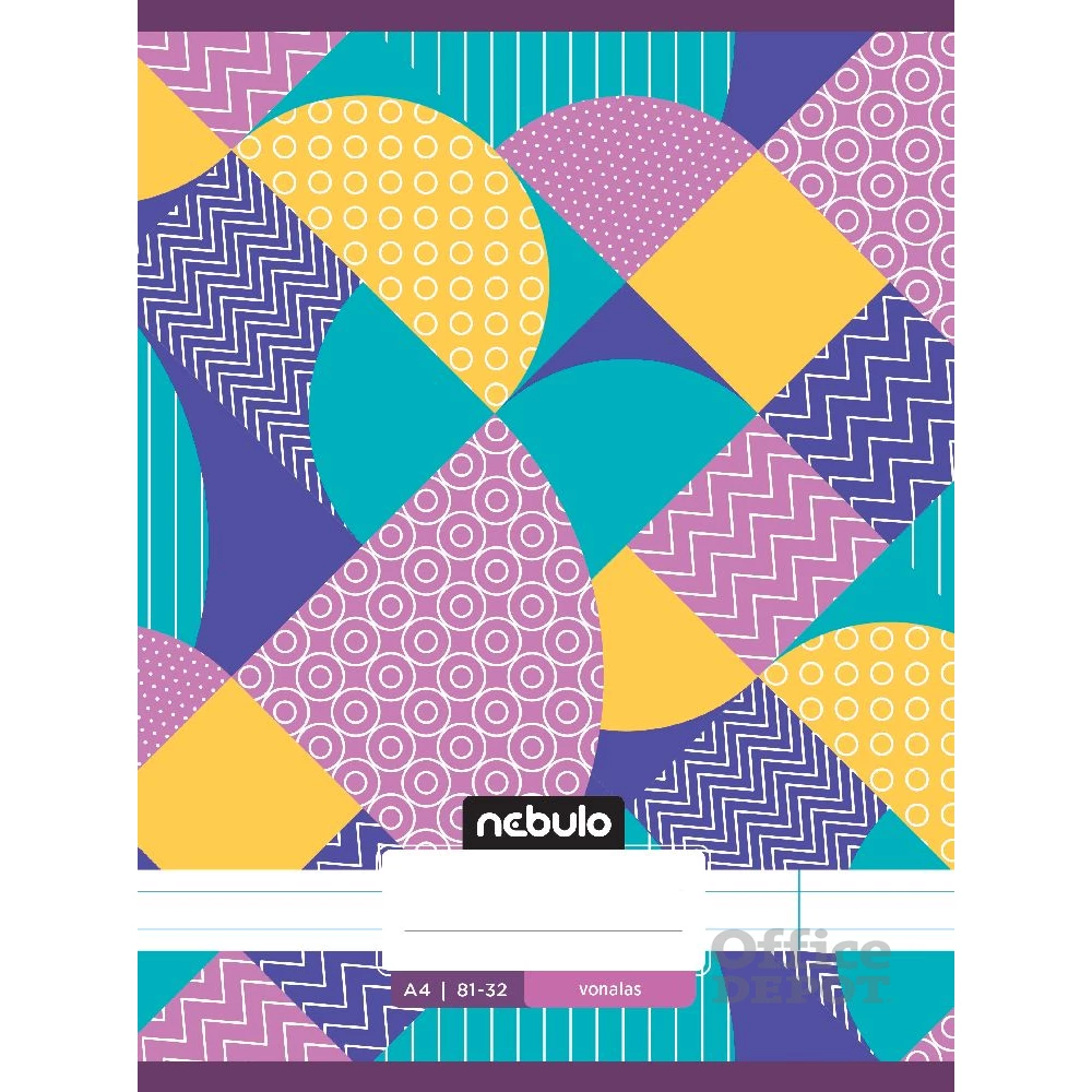 Nebulo L-Design A4 81-32 tűzött vonalas füzet