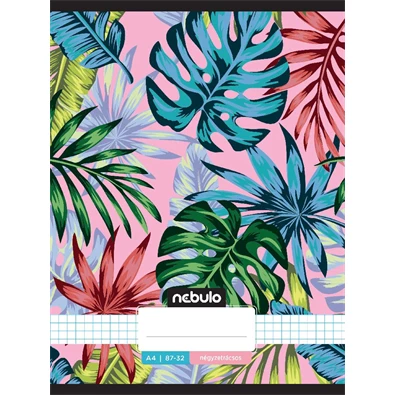 Nebulo L-Design A4 87-32 tűzött kockás füzet