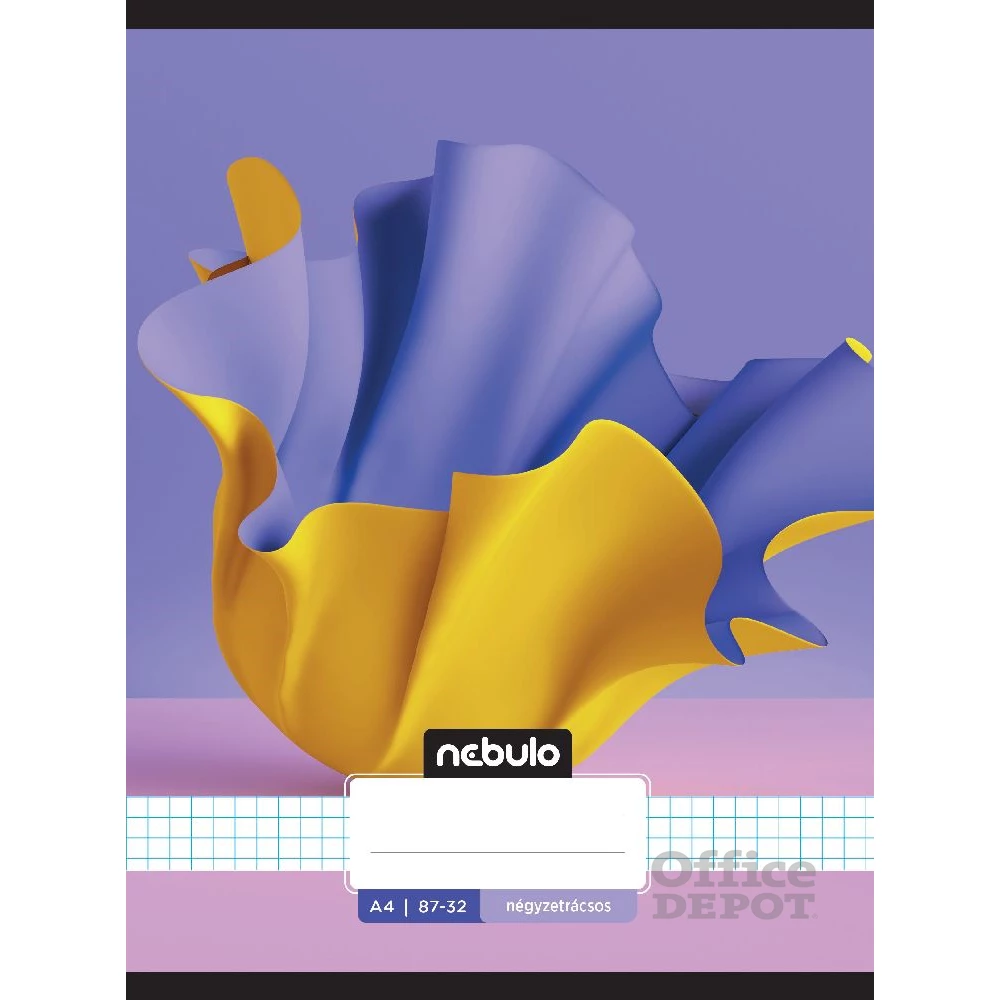 Nebulo L-Design A4 87-32 tűzött kockás füzet