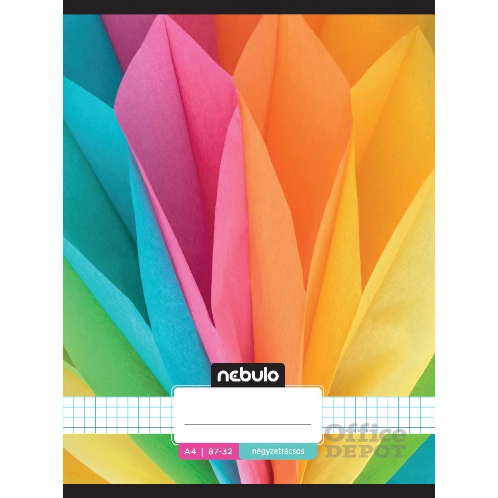 Nebulo L-Design A4 87-32 tűzött kockás füzet