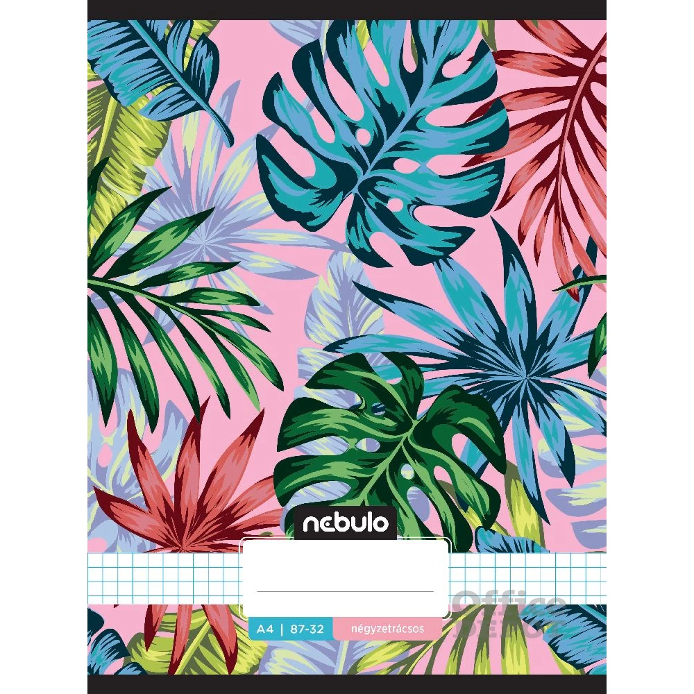 Nebulo L-Design A4 87-32 tűzött kockás füzet