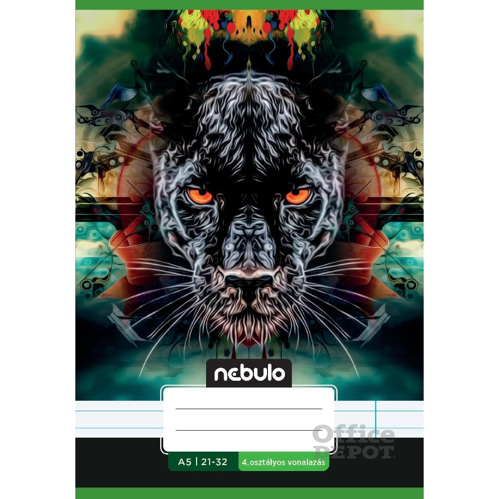 Nebulo Vagány minták II.  A5 4. osztályos 21-32 tűzött vonalas füzet